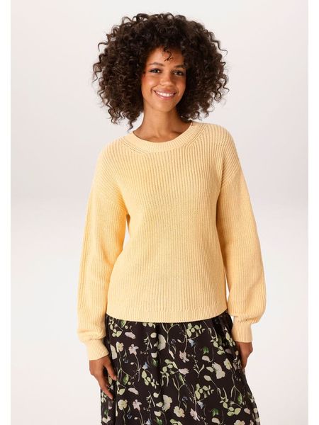Aniston Sweter w kolorze żółtym rozmiar: 38. Żółte swetry Aniston, bez wzorów, z bawełny, bez ramiączek. Za 42.95 zł.