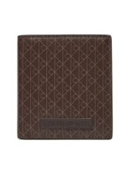 Calvin Klein Duży Portfel Damski Coated Ns Slim Billfold LV04D1084G Brązowy. Brązowe portfele Calvin Klein, bez wzorów, ze skóry. Za 259.99 zł.