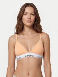 Calvin Klein Underwear Biustonosz braletka LV00QF8498 Pomarańczowy jasny. Brązowe biustonosze Calvin Klein Underwear, bez wzorów, z bawełny. Za 179.99 zł.