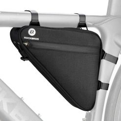 Torba rowerowa trójkątna pod ramę Rockbros B112. Czarne torebki klasyczne ROCKBROS, bez wzorów, bez dodatków. Za 79.00 zł.
