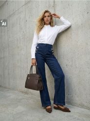 Bawełniana koszula regular fit ze stójką - biały. Białe koszule Sinsay, l, bez wzorów, z bawełny, bez kołnierzyka, bez ramiączek. Za 39.99 zł.