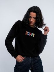 WOOOP Bluza w kolorze czarnym rozmiar: M. Czarne bluzy Wooop, m, bez wzorów, bez kaptura. Za 104.95 zł.