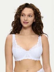 Triumph Biustonosz z fiszbiną Amourette 10209584 Biały. Białe biustonosze Triumph, bez wzorów, z syntetyku. Za 129.99 zł.