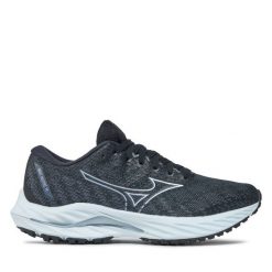 Buty do biegania Mizuno. Czarne obuwie sportowe Mizuno, bez zapięcia, do biegania, mizuno wave. Za 599.99 zł.