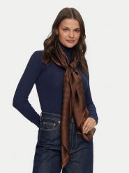 Guess Chusta AW5191 POL03 Brązowy. Brązowe rękawiczki Guess, z aplikacjami, z materiału. Za 379.99 zł.