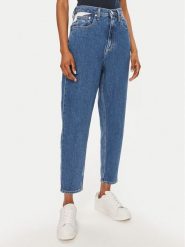 Tommy Jeans Jeansy Flag DW0DW18572 Niebieski Mom Fit. Niebieskie jeansy Tommy Jeans, bez wzorów. Za 329.99 zł.