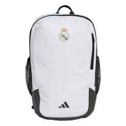 Plecak Real Madrid Home. Białe plecaki Adidas, bez wzorów, z materiału. Za 134.00 zł.