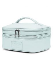 Puccini Kosmetyczka w kolorze błękitnym - 23,5 x 12,5 x 28,5 cm rozmiar: onesize. Niebieskie kufry i kosmetyczki Puccini, bez wzorów, z materiału, bez dodatków. Za 127.35 zł.