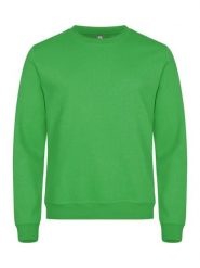 Clique Basic Roundneck bluza unisex z tkaniny stabilizowanej – apple green. Zielone bluzy CLIQUE, m, bez wzorów, z bawełny, bez kaptura. Za 155.74 zł.
