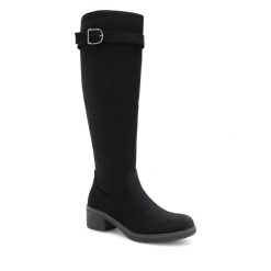 Kozaki Clara Barson. Czarne kozaki Clara Barson, bez obcasa, na słupku, bez zapięcia. Za 179.99 zł.