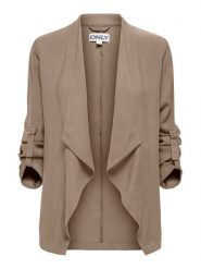ONLY Marynarka Lalia 15367395 Brązowy jasny Regular Fit. Brązowe marynarki i żakiety Only, xs, bez wzorów, z wiskozy. Za 199.99 zł.