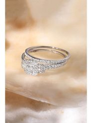 DIAMANTA Złoty pierścionek z diamentami rozmiar: 56. Szare pierścionki DIAMANTA, z diamentem, złote. Za 3,914.99 zł.