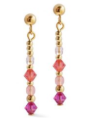 COEUR DE LION Kolczyki-wkrętki z kryształami Swarovski rozmiar: onesize. Różowe kolczyki COEUR DE LION, z kryształem, ze stali. Za 177.32 zł.