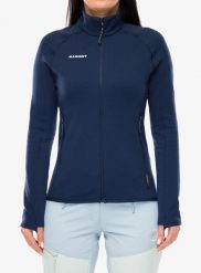 Bluza rozpinana damska Mammut Aconcagua ML Jkt. Niebieskie bluzy Mammut, m, bez wzorów, z materiału, bez kaptura. Za 890.99 zł.