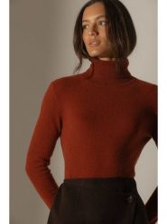 Perfect Cashmere Kaszmirowy golf "Ashley" w kolorze brązowym rozmiar: XL. Brązowe golfy Perfect Cashmere, xl, bez wzorów, z kaszmiru, bez ramiączek. Za 415.45 zł.