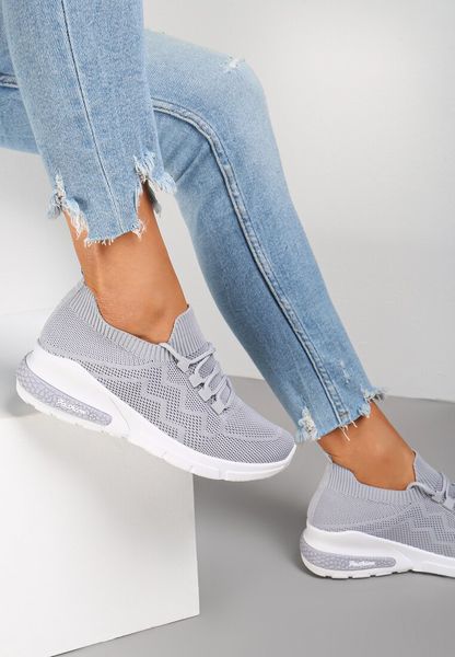 Szare Buty Sportowe Philone. Szare obuwie sportowe Renee, bez zapięcia, do biegania. Za 49.99 zł.