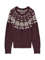 Vero Moda Sweter w kolorze bordowym rozmiar: M. Czerwone swetry Vero Moda, m, bez wzorów, z wełny, bez ramiączek. Za 118.56 zł.