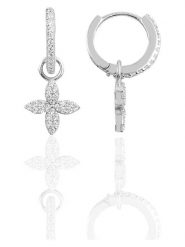 Miu Silver Srebrne kolczyki z cyrkoniami rozmiar: onesize. Szare kolczyki Miu Silver, z cyrkonią, srebrne. Za 82.99 zł.