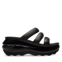 Klapki Crocs. Czarne klapki Crocs, bez wzorów, bez obcasa. Za 279.99 zł.