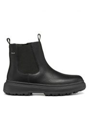 Geox Sztyblety D Lamidie + Grip Abx D46XMD 46 C9999 Czarny. Czarne botki Geox, bez wzorów, z nubiku, bez obcasa, na płaskiej podeszwie, bez zapięcia. Za 769.99 zł.