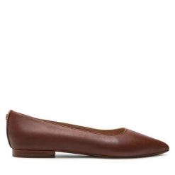 Baleriny LAUREN RALPH LAUREN. Brązowe baleriny Lauren Ralph Lauren, bez wzorów, bez obcasa. Za 599.99 zł.