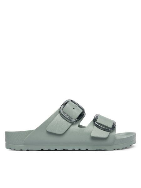 Birkenstock Klapki Arizona Stealth Buckle 1031301 Zielony. Zielone klapki Birkenstock, bez wzorów, z syntetyku, bez obcasa. Za 279.99 zł.