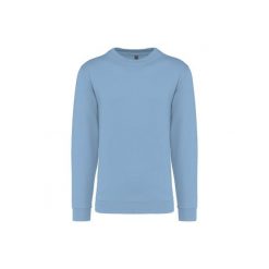 Bluza z okrągłym dekoltem Kariban. Niebieskie bluzy KARIBAN, l, bez wzorów, z bawełny, bez kaptura. Za 128.50 zł.