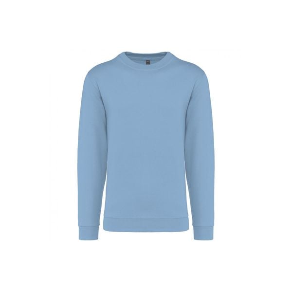 Bluza z okrągłym dekoltem Kariban. Niebieskie bluzy KARIBAN, m, bez wzorów, z bawełny, bez kaptura. Za 128.50 zł.