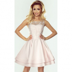 Sukienka z koronką i kwiatami bianca. Szare sukienki Jestes Modna, na lato, xl, bez wzorów, z koronki, eleganckie, bez kołnierzyka, bez ramiączek, rozkloszowane. W wyprzedaży za 249.00 zł.