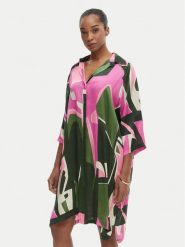 Iconique Sukienka koszulowa Annabelle IC26-098 Kolorowy Relaxed Fit. Sukienki Iconique, l, bez wzorów, z wiskozy, bez kołnierzyka, bez ramiączek, koszulowe. Za 639.99 zł.