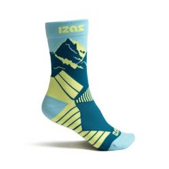 Termiczne skarpety górskie CLAY do połowy łydki, grube i wygodne (1 para). Niebieskie skarpety Izas, bez wzorów, z nylonu. Za 126.04 zł.