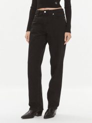 Calvin Klein Jeans Jeansy 90's J20J222865 Czarny Straight Fit. Czarne jeansy Calvin Klein Jeans, s, bez wzorów. Za 249.99 zł.