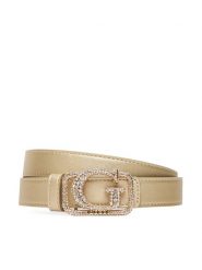 Guess Pasek Damski BW9243 P5325 Złoty. Żółte paski Guess, z aplikacjami, ze skóry. Za 279.99 zł.