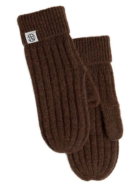 MOSS COPENHAGEN Rękawiczki "Hope" w kolorze brązowym rozmiar: onesize. Brązowe rękawiczki Moss Copenhagen, bez wzorów, z materiału. Za 91.95 zł.