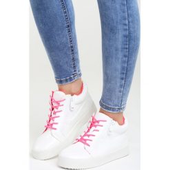 Białe Sneakersy I Promise You. Białe obuwie sportowe Born2be, bez zapięcia. Za 79.99 zł.