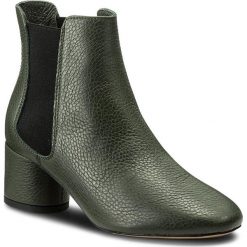 Botki L37 - Rocket SS64G4 Zielony. Zielone botki L37, bez wzorów, ze skóry, bez obcasa, bez zapięcia. W wyprzedaży za 489.00 zł.