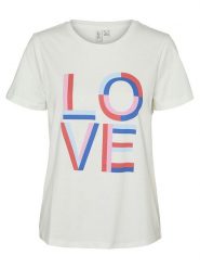Vero Moda Koszulka w kolorze białym rozmiar: XS. Białe bluzki Vero Moda, xs, bez wzorów, z bawełny, bez kołnierzyka, bez ramiączek. Za 30.34 zł.