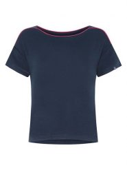 Naturana Koszulka w kolorze granatowym rozmiar: L. Niebieskie bluzki Naturana, l, bez wzorów, bez kołnierzyka, bez ramiączek. Za 68.95 zł.