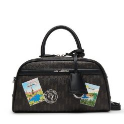 Torebka KARL LAGERFELD. Brązowe torebki klasyczne KARL LAGERFELD, bez wzorów, bez dodatków. Za 779.99 zł.