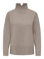 ONLY Sweter w kolorze szarobrązowym rozmiar: M. Brązowe swetry Only, m, bez wzorów, bez ramiączek. Za 158.84 zł.