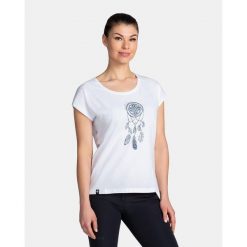 Damski bawełniany t-shirt Kilpi ROANE-W. Białe t-shirty Kilpi, s, bez wzorów, z bawełny, bez kołnierzyka, bez ramiączek. Za 60.57 zł.