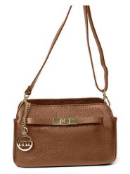 Mia Tomazzi Skórzana torebka "Bentivoglio" w kolorze jasnobrązowym - 24 x 16 x 9 cm rozmiar: onesize. Brązowe torby na ramię Mia Tomazzi, bez wzorów, z materiału, na ramię, bez dodatków. Za 217.99 zł.