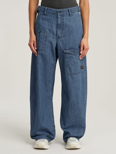 G-Star Dżinsy - Loose fit - w kolorze niebieskim rozmiar: W27/L30. Niebieskie jeansy G-Star, l, z aplikacjami. Za 260.99 zł.