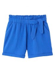 Vertbaudet Szorty w kolorze niebieskim rozmiar: 92. Niebieskie szorty Vertbaudet, bez wzorów, z bawełny. Za 43.99 zł.