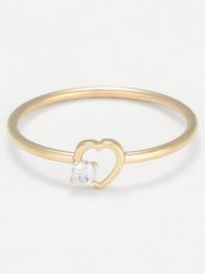 OR ÉCLAT Złoty pierścionek "Ani" z cyrkonią rozmiar: 50. Żółte pierścionki OR ÉCLAT, z cyrkonią, złote. Za 419.69 zł.