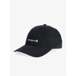 Czapka z daszkiem damska Carhartt Canvas Embroidered Graphic Cap. Czarne czapki Carhartt, bez wzorów, sportowe. Za 98.99 zł.