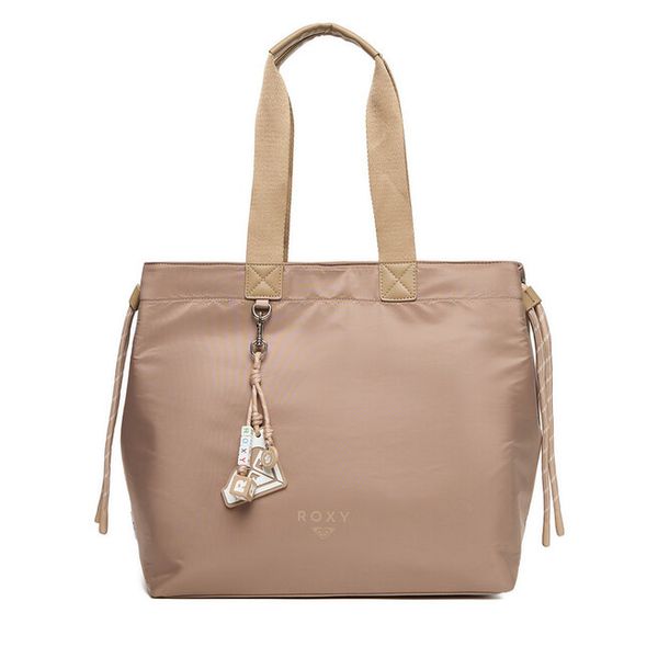 Torebka Roxy. Brązowe shopper Roxy, bez wzorów, bez dodatków. Za 199.99 zł.