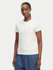 Tommy Jeans T-Shirt Bubble Logo DW0DW22310 Kremowy Regular Fit. Białe t-shirty Tommy Jeans, l, bez wzorów, z bawełny, bez kołnierzyka, bez ramiączek. Za 149.99 zł.