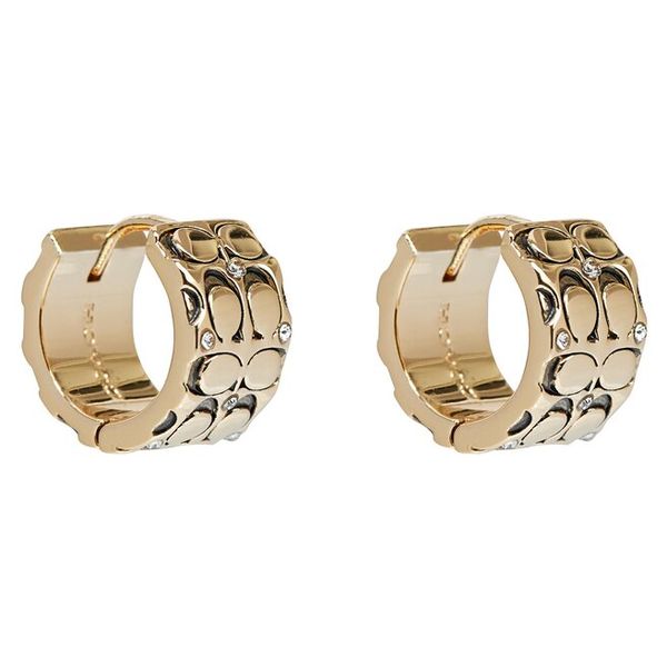 Kolczyki Coach. Żółte kolczyki Coach, złote. Za 349.99 zł.