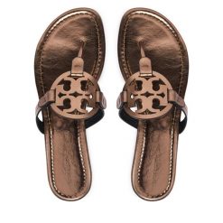 Japonki Tory Burch. Niebieskie klapki Tory Burch, bez wzorów, bez obcasa. Za 1,134.00 zł.
